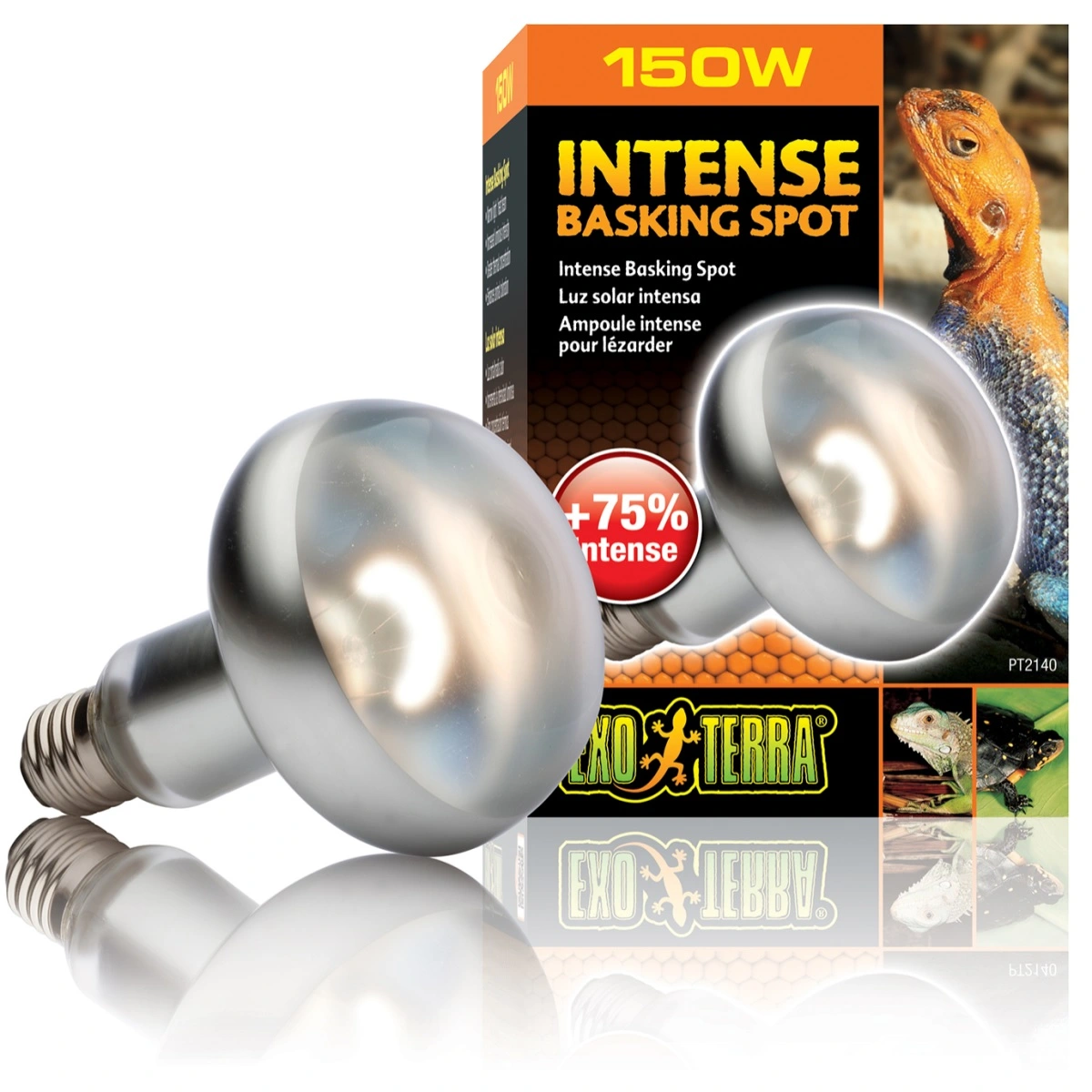 Exo Terra Intense Basking Spot 150 W - Effektiv UVA-varmespot til terrarier